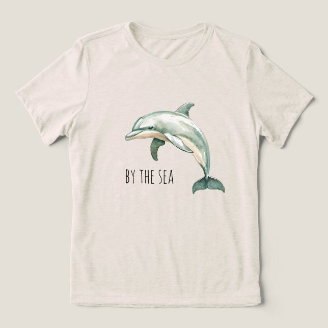 Delfin vid havet t shirt (Design Framsida)