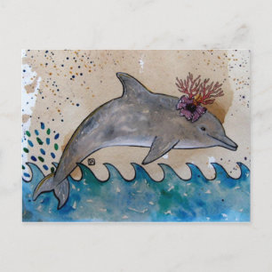 Delfin Vykort