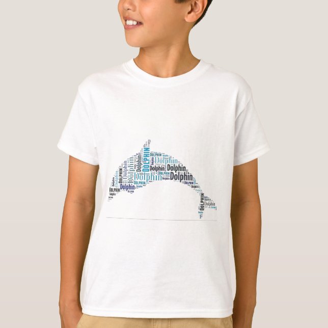 Delfin Word Art Tee (Framsida)