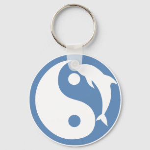 Delfin Yin Yang Keychain Nyckelring
