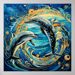 Delfinart Poster