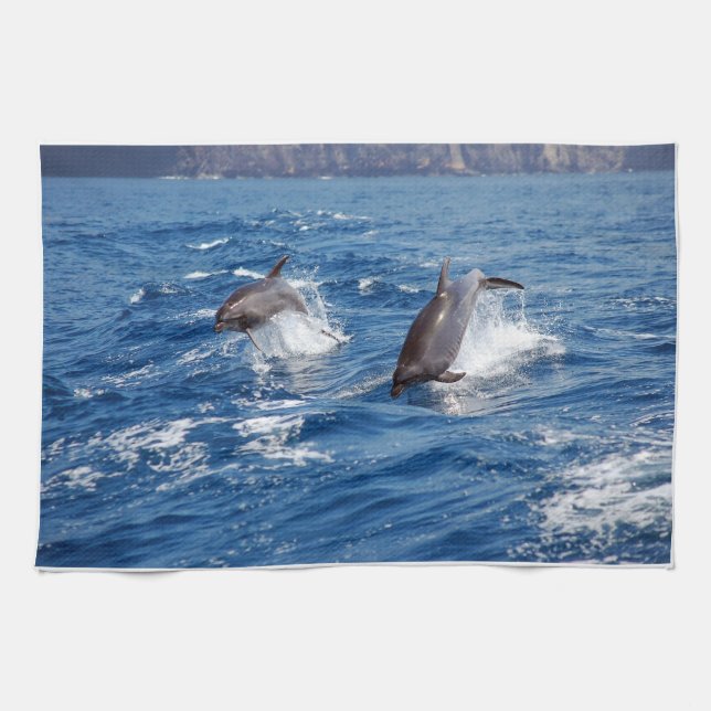 Delfinäventyr Kökshandduk (Horisontell)