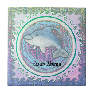 Delfinbaby Kakelplatta