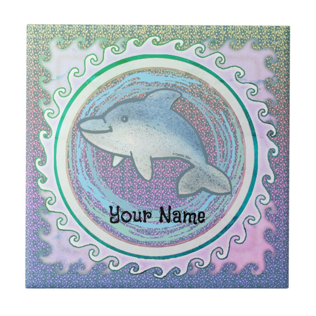 Delfinbaby Kakelplatta (Framsidan)