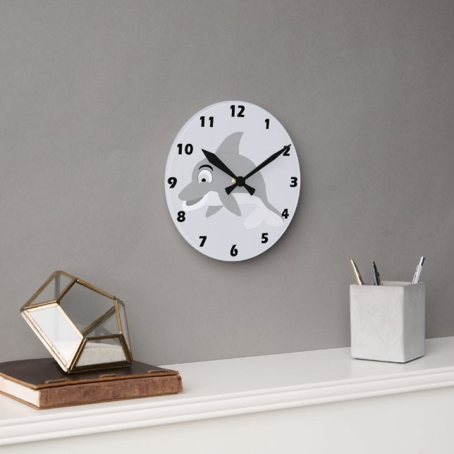 Delfindesign Rund Klocka (Kontor)