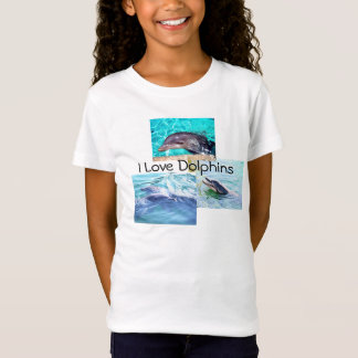 Delfinen lurar T-tröja, "som jag älskar delfiner Tee Shirt