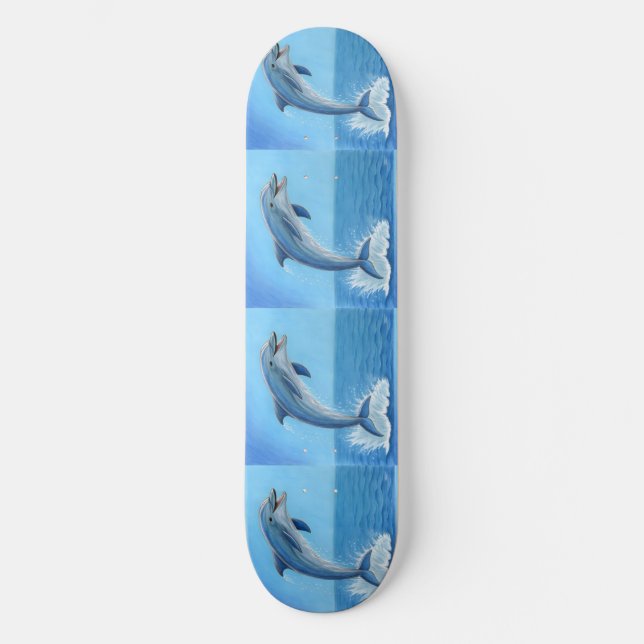 Delfinens tysta dans mini skateboard bräda 18,5 cm (Framsida)