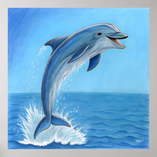 Delfinens tysta dans poster (Framsidan)