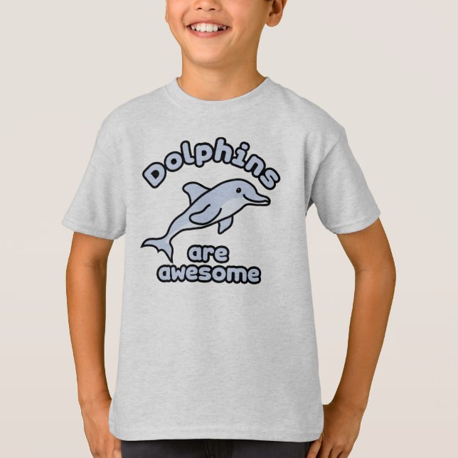 Delfiner är enorma t-shirt (Framsida)