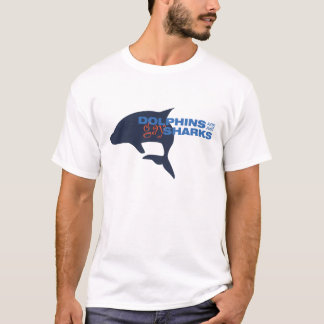 Delfiner är precis glada hajar tee shirt