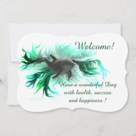 Delfiner Baby, lägg till text Inbjudningar