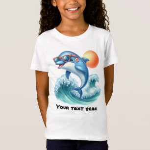 Delfiner från kallt anpassade t shirt