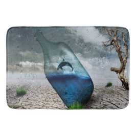 Delfiner i A Flaska Badrumsmatta