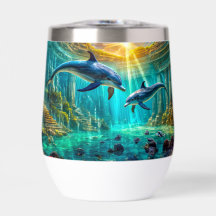 Delfiner i Atlantis Design by Rik AMeN Gill