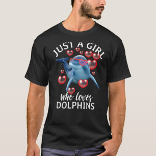 Delfiner i Kärlek är bara en flicka som Kärlek del T Shirt
