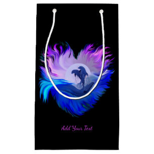 Delfiner i månljus, hjärta, lägg till din text