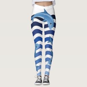 Delfiner i min damasker leggings