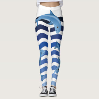 Delfiner i min damasker leggings