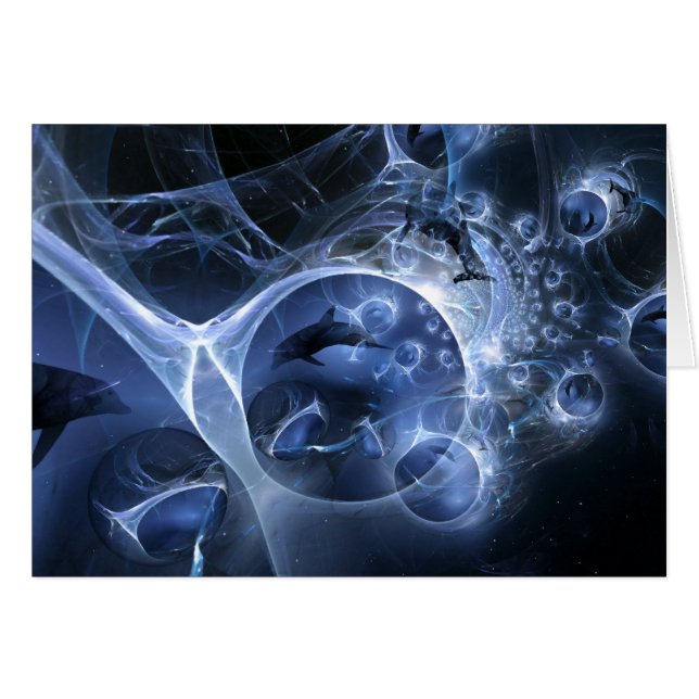 Delfiner i Mist-kortet OBS Kort (Framsidan Horizontal)