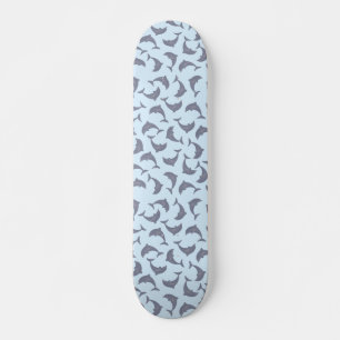 Delfiner i Mönster Mini Skateboard Bräda 18,5 Cm