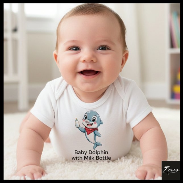 Delfiner med Baby Flaska T Shirt (Skapare uppladdad)