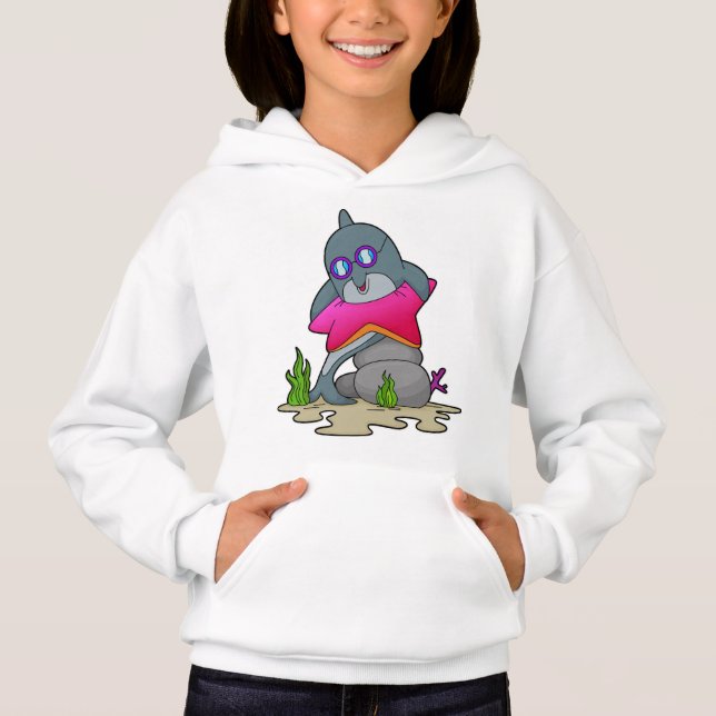 Delfiner med glasögon t shirt (Framsida)