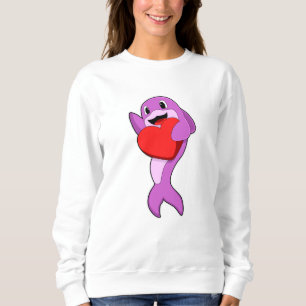 Delfiner med hjärta t shirt