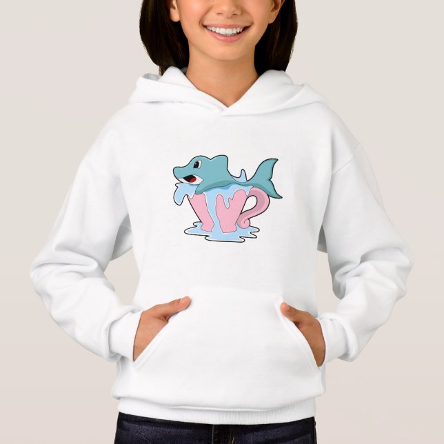 Delfiner med Kopp i Vatten.PNG T Shirt (Framsida)