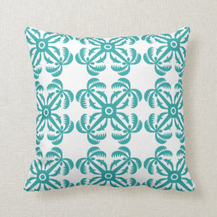 Delfiner och kokosnötter Hawaiisk quilt Dekorativ Kudde