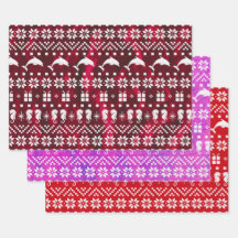 Delfiner och vildhästar Julmönster