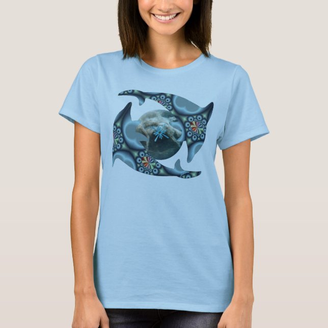 Delfiner på Dione T-shirt (Framsida)