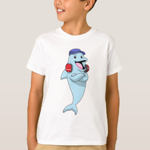 Delfiner på Lyssna på musik T Shirt