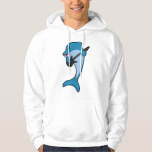 Delfiner på Music med Guitar Hoodie