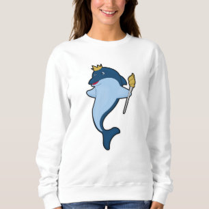 Delfiner som Kung med personal och Krona T Shirt