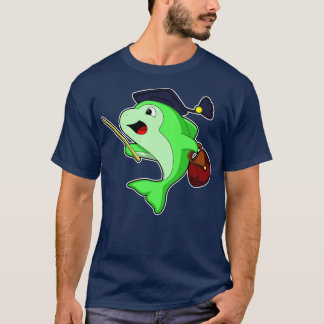 Delfiner som professor med Bag Pointer T Shirt