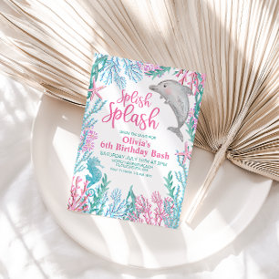 Delfiner under inbjudan till havets födelsedag