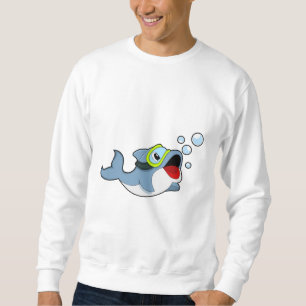 Delfiner vid dykning med Vatten bubbles.PNG Lång Ärmad Tröja