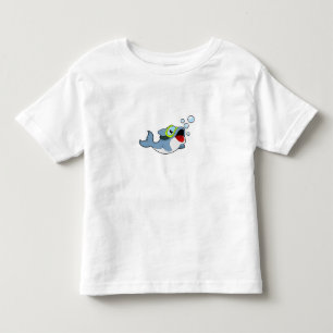 Delfiner vid dykning med Vatten bubbles.PNG T Shirt