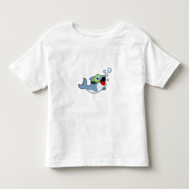 Delfiner vid dykning med Vatten bubbles.PNG T Shirt (Framsida)