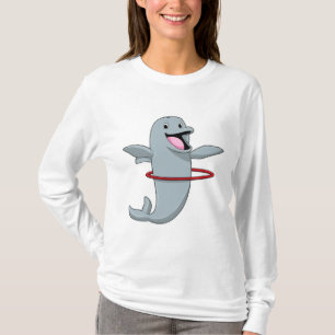 Delfiner vid Endurance-träning med Fitness däck.p T Shirt