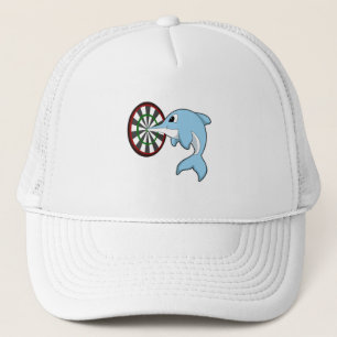 Delfiner vid mörka punkter med Dartboard Keps