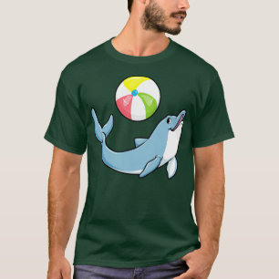 Delfiner vid simning med vatten polo 1 t shirt