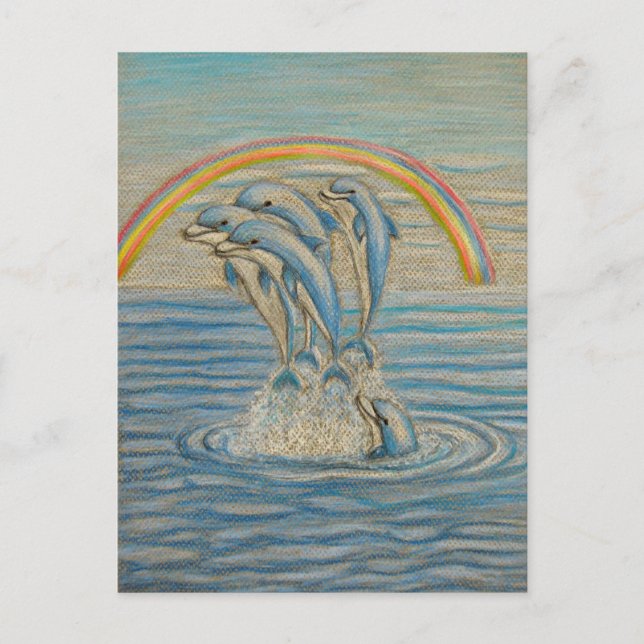 Delfiner Vykort (Framsida)