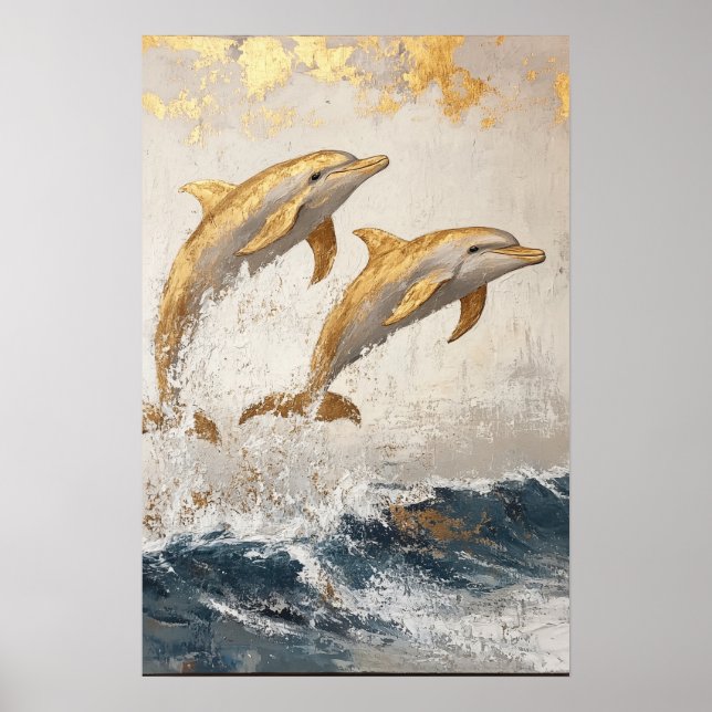 Delfinerna i havet poster (Framsidan)