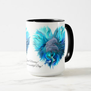 Delfinernas par mugg