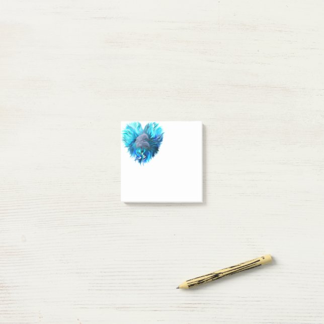 Delfinernas par post-it block (På skrivbordet)