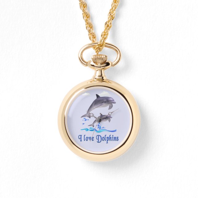 Delfiners kärlek armbandsur (Framsida)
