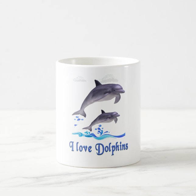 Delfiners kärlek kaffemugg (Center)