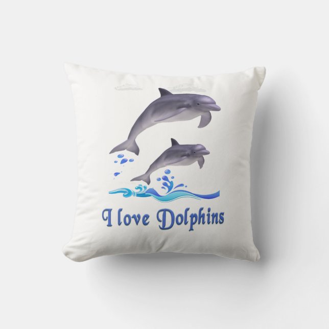 Delfiners kärlek kudde (Framsida)