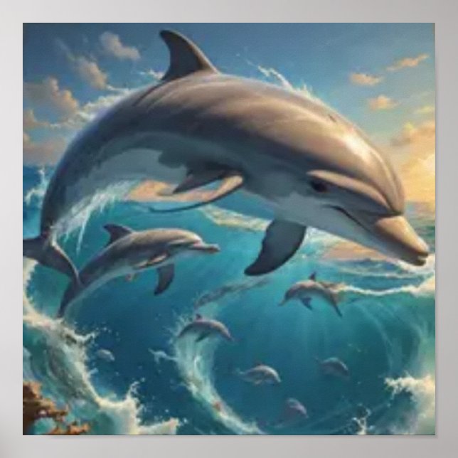Delfiners kärlek poster (Framsidan)